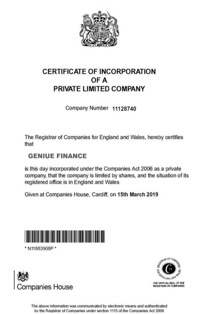 Company Certification